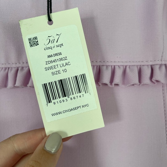 Cinq a Sept purple dress - Picture 2 of 2